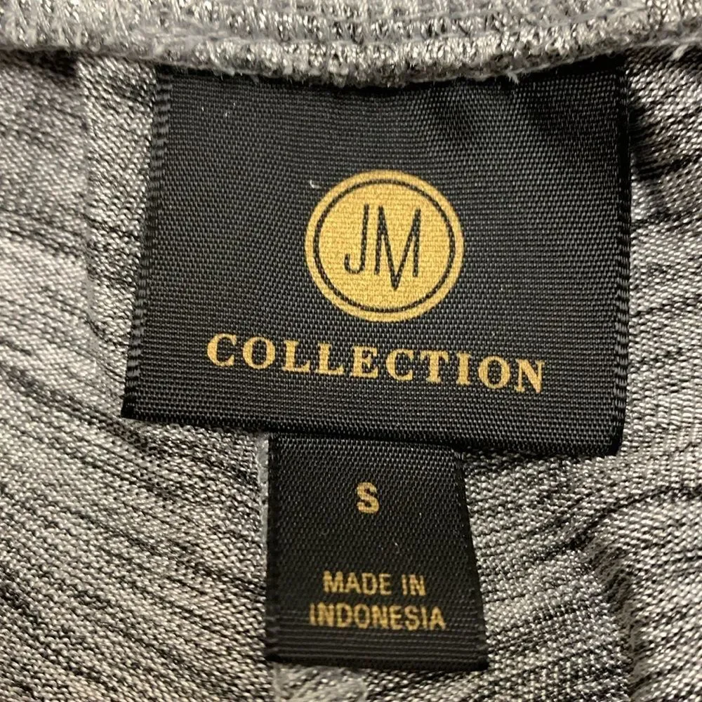 NWT JM Collection Gray Silver Wide Leg Comfort Lounge Sleep Pajama‎ Pants